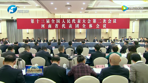 河南代表团举行全体会议